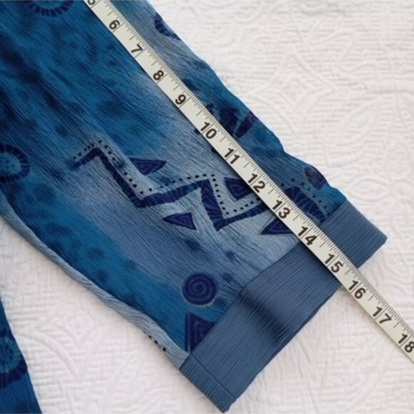 R&M Richards Petite 2-Piece Blue Dress & Jacket Set Size 16WP Abstract Pattern - Picture 7 of 16